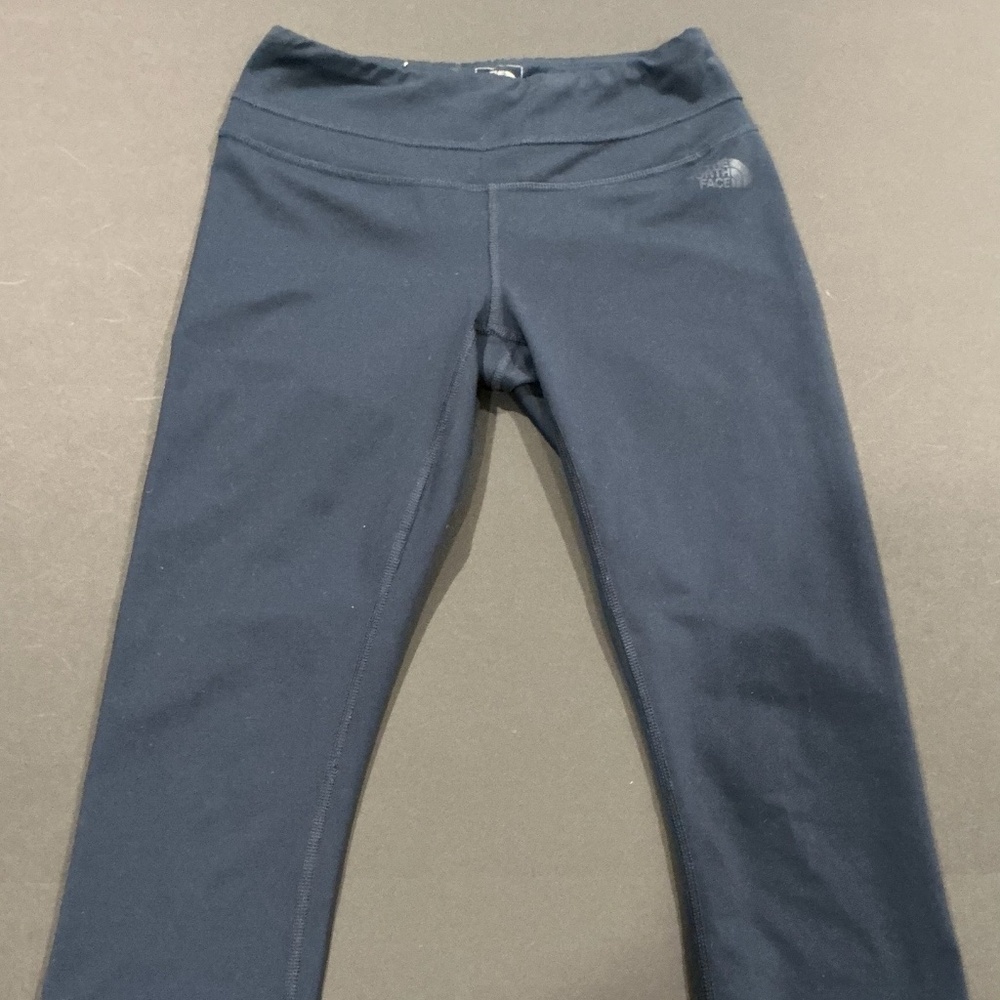 The North Face FlashDry Cropped Leggings Navy Blue Womens Small Athletic